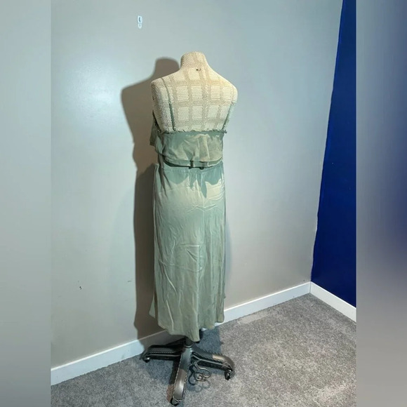 Aritzia Wilfred Silk Dress Green Size Medium - Picture 3 of 6